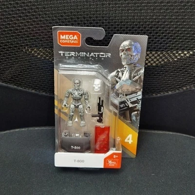Mega Construx Heroes Series 4 Terminator T-800 GCL95 Figure - Image 1 of 2