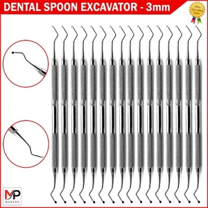 NUEVO JUEGO EXCAVADORA DENTAL CUCHARA RESTAURADORA DOBLE EXTREMO INSTRUMENTOS PREMIUM - Imagen 1 de 7