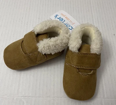 Carter’s Botas de Bebé Botines Zapatos para Caminar Marrón Borde de Piel Sintética 6-12M Foto 1 de 4