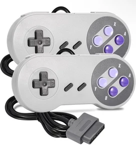 2 Pack Wired SNES Gamepad, iNNEXT SNES Controller with SNES/SFC Plug and Play - Picture 1 of 9