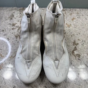 Scarpe da ginnastica Adidas calcio tacchetti supporto caviglia zip bianco - Foto 1 di 8