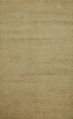 Modern Gabbeh Style Area Rug 6x8 Ft Hand-Knotted Oriental Solid Wool Carpet - Image 1 of 4