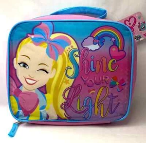 JoJo Siwa "Shine Your Light" Girl's Insulated Soft Sided Lunch Bag Box - New - Picture 1 of 11