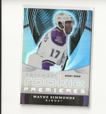 2008-09 Upper Deck Trilogy 132 Wayne Simmons Rookie 989/999