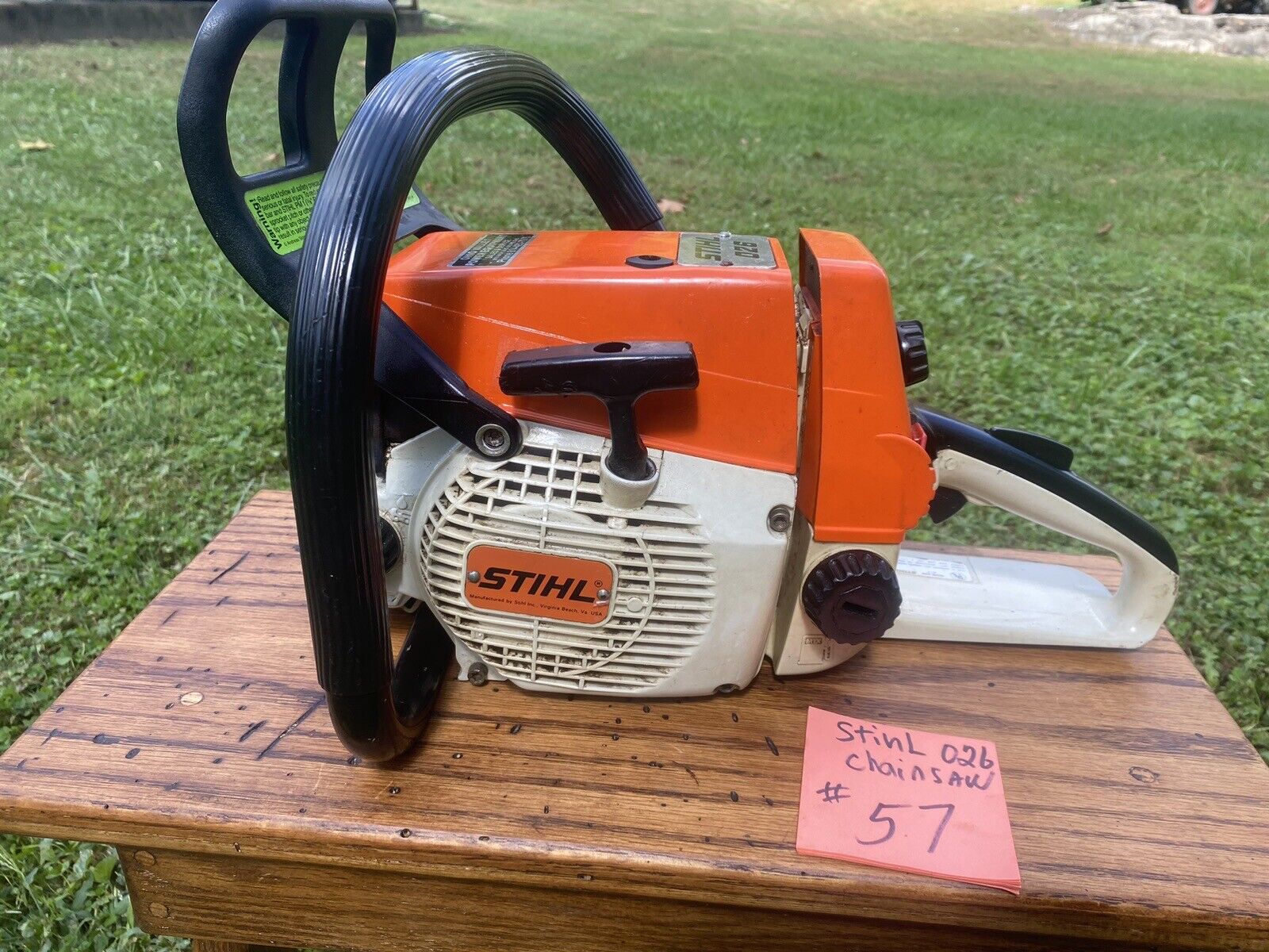 STIHL 026 PROFESSIONAL CHAINSAW,  175 # COMPRESSION !  0NE OWNER- NICE SAW #57. Available Now for $499.99