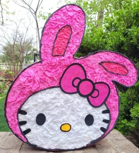 Hello Kitty Easter/ Spring Piñata Fun Cute Birthday Party Decor Pinata  Small  - Picture 1 of 7