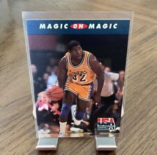 NBA MAGIC JOHNSON Skybox 1992 Magic On Magic USA Basketball Trading CARD #104