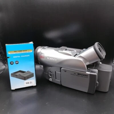 Canon MVX250i Camcorder Silver Mini DV Digital Tape Handheld Camera Parts *Read* - Image 1 of 4