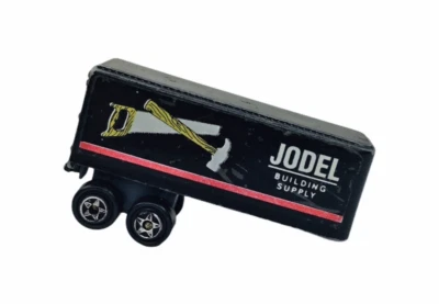 Vintage 1989  Micro Machines Semi Trailer  Jodel Building Supply  Heavy Workers  - Image 1 of 4