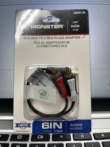 Monster RCA jack to 2-RCA plugs adapter 140291-00 - Picture 1 of 2