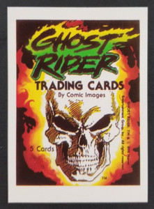 Ghost Rider 1990 Marvel Comic Images Header Card (NM)