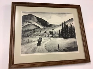 Philip Cheney Lithograph "Western Landscape" 1936 AAA - Picture 1 of 12