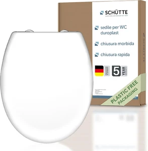 Coperchio Water a Chiusura Rallentata | Copriwater Universali Globo | Sedile WC - Foto 1 di 9