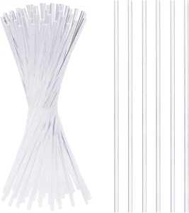 50 Pieces Acrylic Lollipop Sticks, Clear Cake Pops for Candy Dessert Chocolate H - Picture 1 of 7