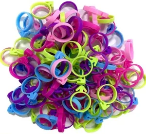100Pcs Pastry Bag Ties Silicone Icing Bag Ties Reusable Piping Bag Ties Decor... - Picture 1 of 3