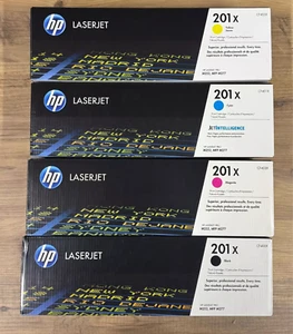 HP 201X High Yield Toner Cartridge Set (CF400X, CF401X, CF402X, CF403X) – 4 Pack - Picture 1 of 2