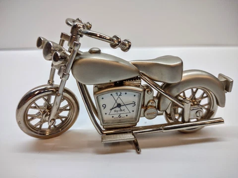 Bey Berk Collectible -Motorcycle Clock- Silver Matte Finish Cover