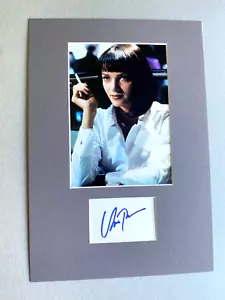 UMA THURMAN original signed Briefkarte/Passepartout 20x30 Autogramm - Bild 1 von 2