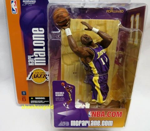 KARL MALONE,  Los Angeles Lakers,  McFarlane Figure,  New in Box Cover