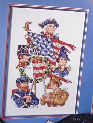 Lest We Forget Holiday Heirloom Leisure Arts 2386 Cross Stitch Pattern Leaflet - Image 1 of 2
