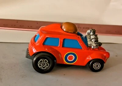 1975 Matchbox Superfast #14 Mini Ha-Ha HTF 2 Color red blue Dot Label 1/64 scale - Image 1 of 4