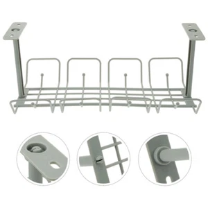  2 Pcs Wire Frame Storage Management Kit Cord Organizer under Desk - Afbeelding 1 van 12