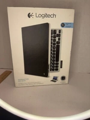 Logitech Keyboard Folio Case for iPad 2, 3rd & 4th Gen-Functional Keyboard BLACK - Image 1 of 4