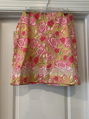 Key West Vintage Cotton Lined Skirt Size 8 NWOT(turtles) - Изображение 1 из 4