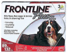 FRONTLINE Plus for Dogs Flea and Tick Treatment for Extra Large Dogs - 3 Pack
