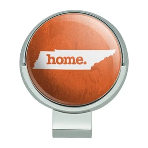 Tennessee TN Home State Textured Orange Golf Hat Clip With Magnetic Ball Marker - Picture 1 of 6