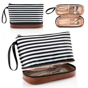Makeup Bag for Purse, Small Makeup Organizer Bag Travel Makeup Bag for Women Mak - Picture 1 of 12