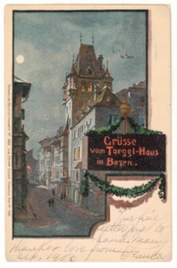 1903 Art UDB PC: Greetings from Torgglhaus in Bozen, Germany - Ottmar Zieher PC - Bild 1 von 2