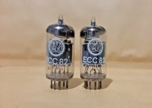 2 x ECC82 PHILIPS/VALVO MATCHET PAIR Gf7 delta2J1 NOS n1082 - Picture 1 of 3