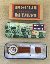 Lionel Collectible Train Watch Vintage Lionel Legendary Train Metal Case NIP H55