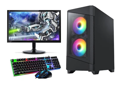 FCS Gaming PC Core i5, 16GB RAM, 512GB SSD/1TB HDD, GTX 1050Ti, Wi-Fi Windows 11 - Image 1 of 4