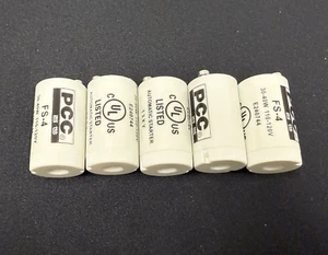 5-PK FS-4 30-40 Watt Fluorescent Starter NEW FS-4 - Picture 1 of 4