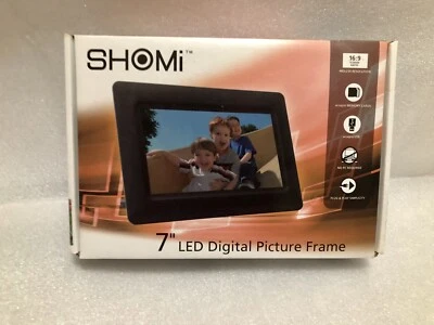 7" Digital Picture Frame No PC Required Easy to Use Shomi #SP-704P-2  - Image 1 of 4