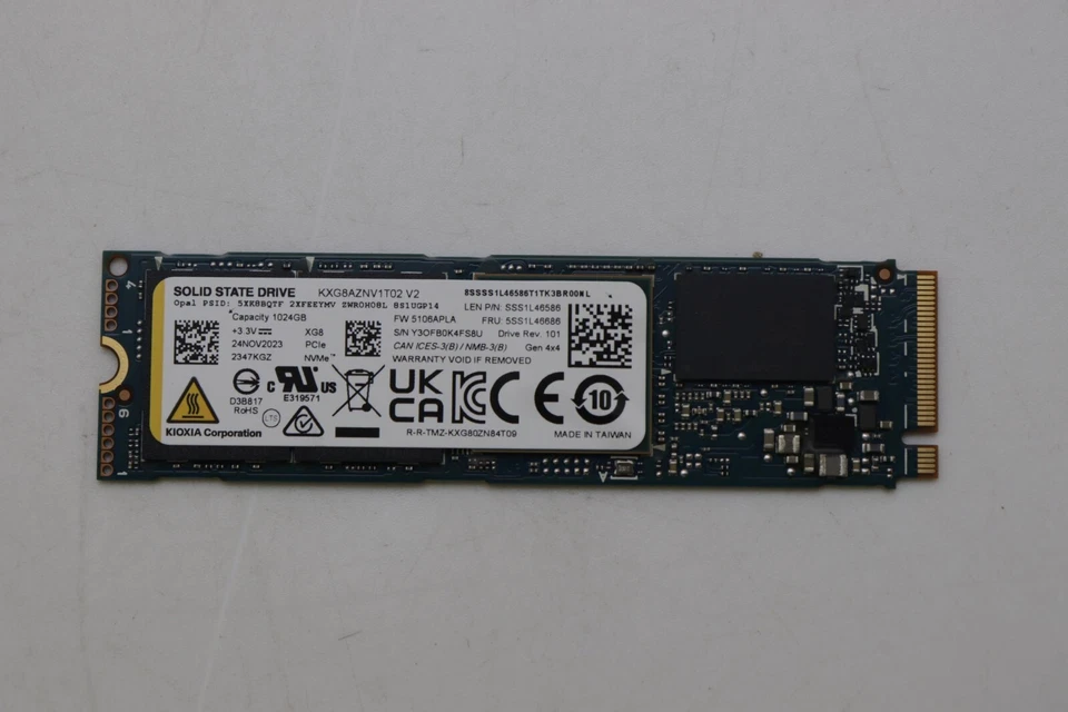 Твердотельный накопитель 5SS0W79493 1 ТБ Lenovo X1 7 X1 11 5 5SS1D71706 5SS0W79571 - Изображение 1 из 1