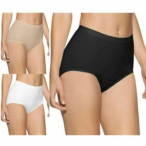 NEW WOMENS SEAMLESS BRIEFS CONTROL MAXI LADIES KNICKERS UNDERWEAR PLUS SIZE 8-30 - Picture 1 of 7