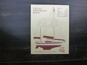 CSY 44 Pilothoue original factory sailboat brochure - Picture 1 of 2