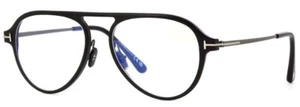 Gafas Tom Ford 5972 B 005 negro mate plateado TF5972-B 005 54 mm - Imagen 1 de 3