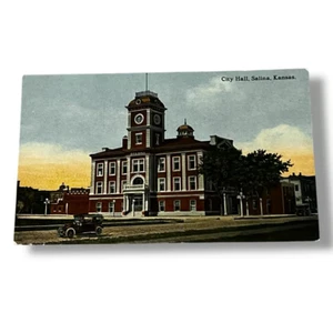 Postcard City Hall Salina Kansas Divided Back Card D274 - Picture 1 of 2