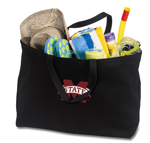 MSU Canvas Tote Mississippi State Reusable ShopperMOTHER'S DAY GIFT Cover