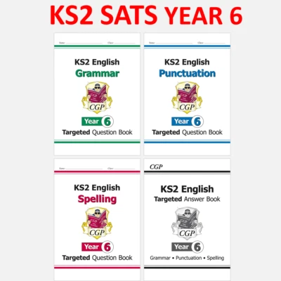 KS2 Year 6 English Targeted Question Book Grammar Punct Spelling and Answer CGP - Image 1 of 4