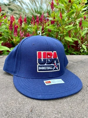 Gorra ajustada dorada de colección de los años 2000 Nike Team EE. UU. Baloncesto Olímpico Dream Team 7 3/4 Foto 1 de 4