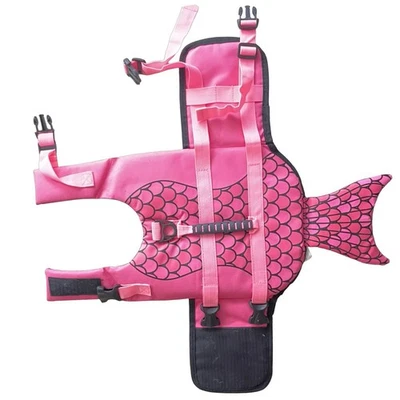 Спасательный жилет ASENKU для собак домашних животных жилет для плавания на лодке розовая русалка размер маленький - Изображение 1 из 4