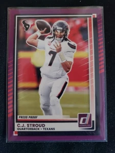 2025 Panini Donruss - C.J. Stroud #237 Purple Press Proof - Bild 1 von 2