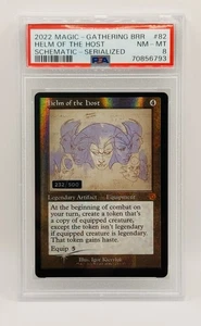 Magic-Gathering BRR #82 2022 Helm Of The Host Schematic Serializado 232/500 PSA 8 - Imagen 1 de 6