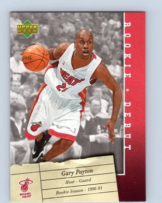 2006-07 Upper Deck Rookie Debut #47 Gary Payton Miami Heat Basketball Card - Image 1 of 2
