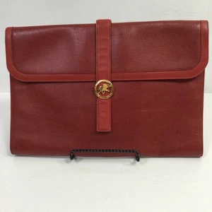 Hunting World Damen Leder Clutch Tasche Rot Einheitsgröße - Bild 1 von 14